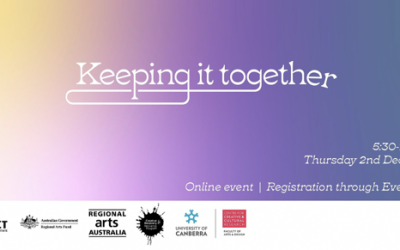 Creative Recovery and Resilience Forum event # 1: Keeping it Together